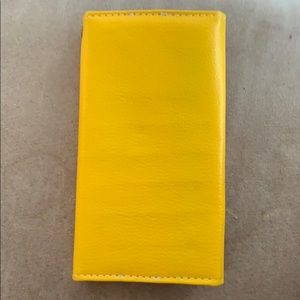 Small yellow wallet